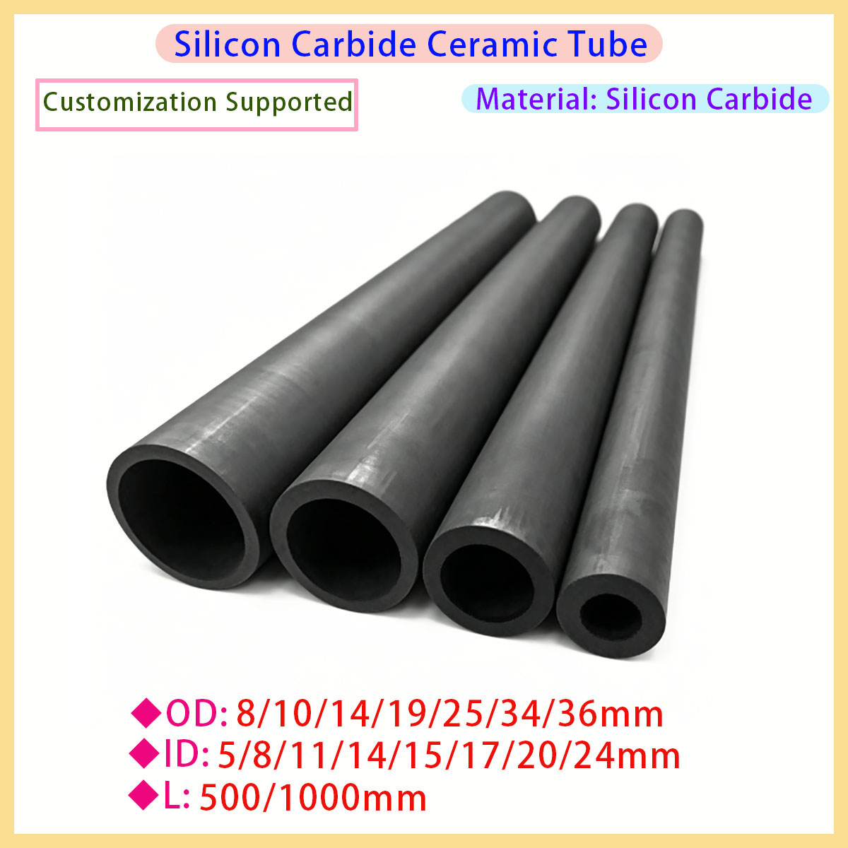 SiC Ceramic Pipe Pressureless  - Pipe Freeze Spray recension och pris